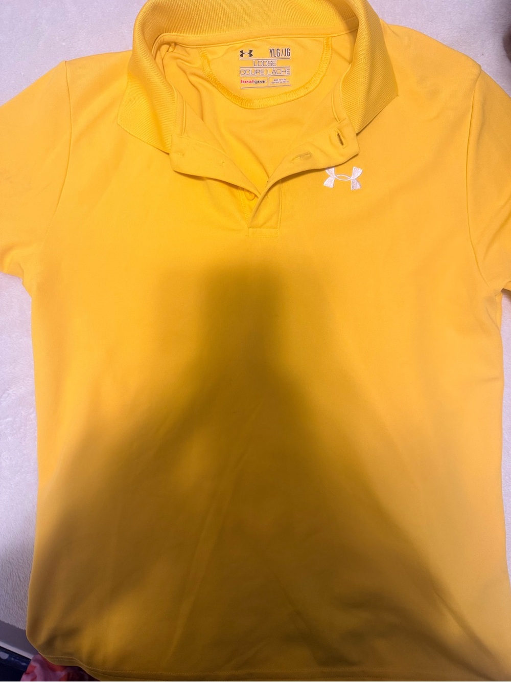 Under Armour Bright Yellow Girls' Polo with Logo